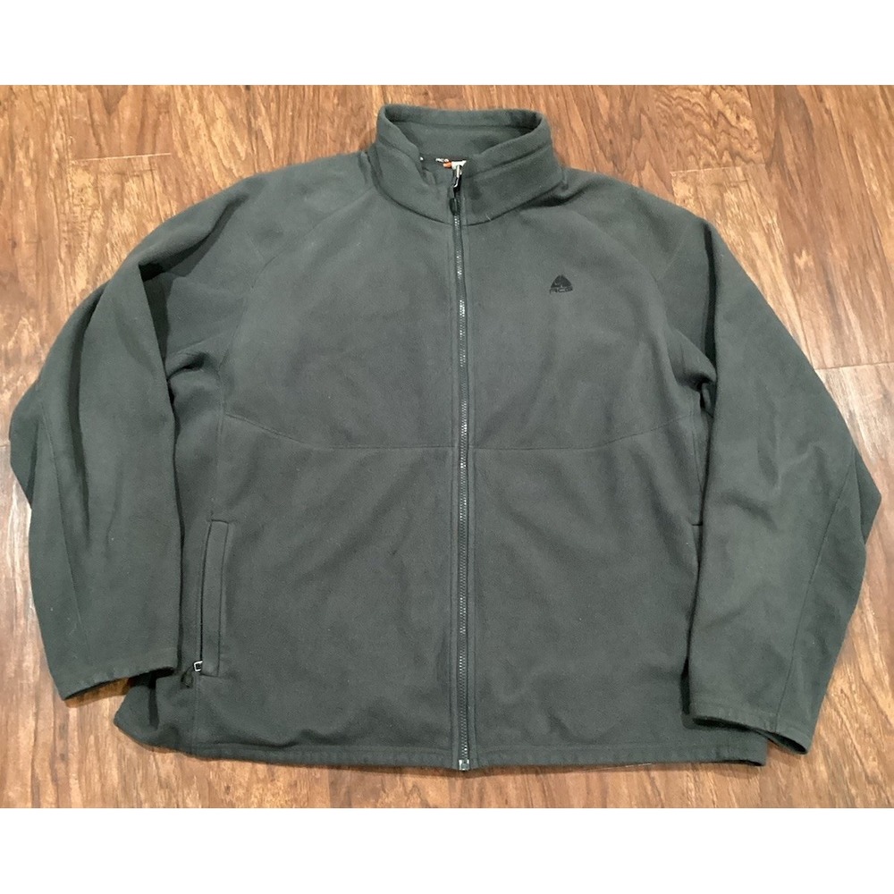 Nike ACG Fit Therma Women Full Zip Up Fleece Jacket Size 2XL Gray RN104141